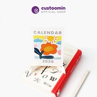 2026 Paper Stand Calendar (A6 Size 10.5x14.8 cm) - Calendar Decoration - 2026 Calendar | Custoom.in