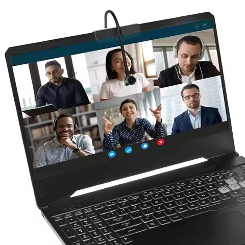 Center camera eye Middle-Screen Webcam 4K 8MP1080p Plug & Play USB Webcam Optimized for Creating a B