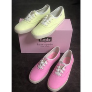 KEDS2021 summer new bgood color canvas shoes yellow pink solid color shoes collaboration style casual peach heart shoes good