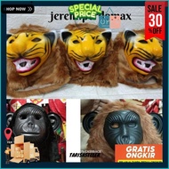 Tiger Feather Monkey Mask Sale Tiger Animal Character Fur Mask/ Monkey Kids Toys Flash Costume Party