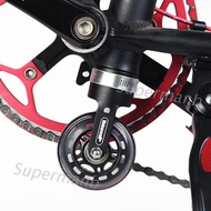 Portable Folding Bike Auxiliary Roller Wheel Foldable Bicycle Assistor Wheel