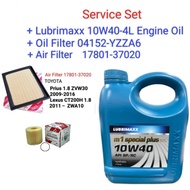 Toyota Prius ZVW30 1.8 Lexus CT200H 1.8 Lubrimaxx 10W40-4L Engine Oil +YZZA6 +A/F 17801-37020/37021/