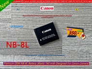 Battery NB-8L Canon PowerShot A3300 A3200 A3100 IS A3000 IS A2200 A1200 PC1589 PC1474 PC1585 PC1475 