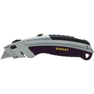 Pisau Utiliti Stanley 10788 Berbentuk Lengkung dengan Bilah Boleh Ditarik, Keluli Karbon Tinggi, 3 B