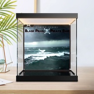 [Display Box] Suitable for Lego 10365 Pirate of the Caribbean Black Pearl Display Box Building Block