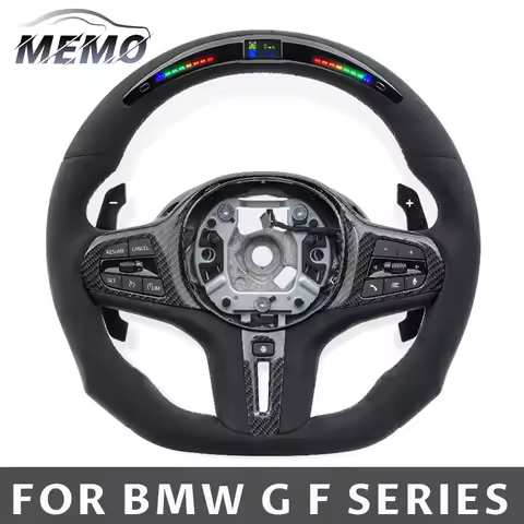 Car LED Suede Steering Wheel for BMW F07 F10 F20 F30 F15 F40 F44 X1 X3 X6 X7 G01 G02 G05 G20 G21 G26