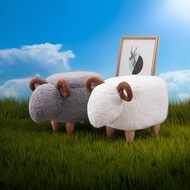 []  Sheep Animal Ottoman Stools Children's Stool Animal Shape Footrest Stool LCCS