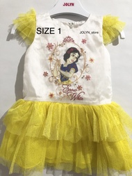 DRESS PRINCESS SNOW WHITE ANAK 1 TAHUN / baju pesta anak DONITA jedea