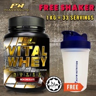 Vital Whey Halal 1kg/2.2lbs, Whey Isolate With 24g Protein, 33 Servings - Fast Muscle Recovery (Choc