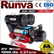 RUNVA 10DB DOUBLE MOTOR ELECTRIC WINCH KAPASITAS 45 TON HIGH SPEED