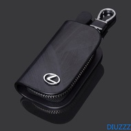 Genuine Leather Remote Car Key Fob Holder Bag Zipper Wallet Case Cover For Lexus CT200h ES250 GS250 IS250 LX570 LX450d NX200t RC200t RX200t RX270 RX35