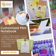 Customized Mini Notebook - 18 pages | 9 sheets