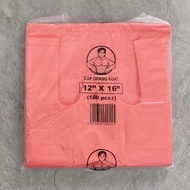 12" x 16" Cap Orang Kuat Plastic Bag (100pcs± ) Singlet Plastic Bag