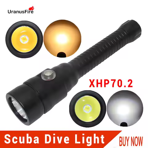 4000 Lumens XHP70.2 LED Diving Flashlight Waterproof Underwater 100M Scuba Dive Light Torch 18650 Ta