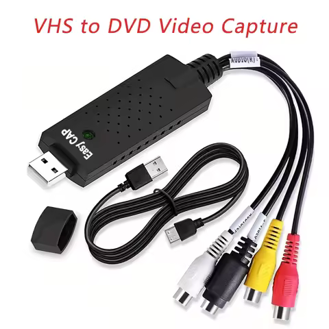 USB 2.0 To RCA Usb Adapter VHS to Digital Converter Audio Video Capture Card Adapter PC CableS for T