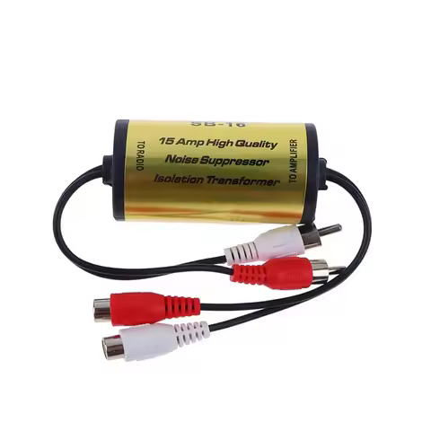 Audio Noise Filter Ground Loop Isolator for RCA Eliminate Hum Buzz Static Car Home Stereo System Car