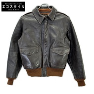 The REAL McCoy's 30-1415 A-2 W535 棕色飛行夾克，34 碼 [二手]