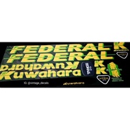 Sticker decals replacement Federal kuwahara dewa)