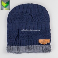 Topi Cupluk Gunung Pria Wanita Rhodey Kupluk Rajut Beanie Navy