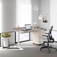 SB Design Square SB FURNITURE โต๊ะปรับระดับไฟฟ้า ขนาด 150 ซม. รุ่น Genio-B สี Canyon Oak (W150xD76.6xH70-120 ซม)