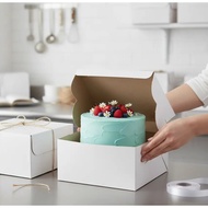 CAKE BOX WHITE 6 / 8 /12 INCH 10PCS