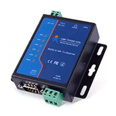 NEW-RS232 RS485 Serial To TCP/IP Ethernet Converter Serial Device Server Support Modbus RTU And TCP 