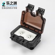 Waterproof Socket Two-Bit IP66 European French 16A Rainproof Charging Socket Outdoor Waterproof Powe