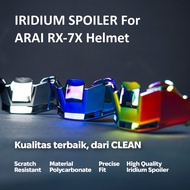 CLEAN Spoiler Iridium Arai RX-7X - Spoiler Arai RX7X GMA Part Arai