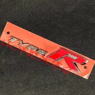 Original Rear Emblem Type R Fk8 For Civic Turbo (Sedan / Hatchback)