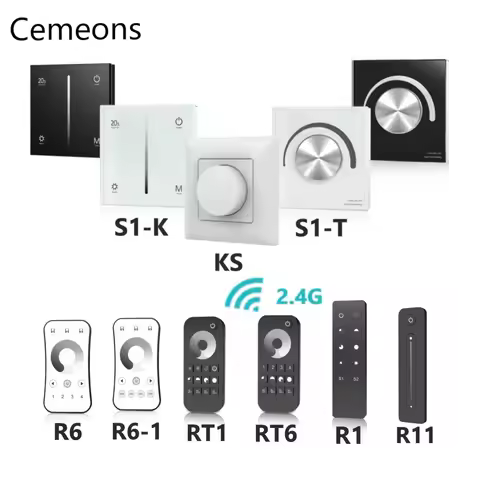 Triac LED Dimmer 220V 230V 110V AC 2.4G 4-Zone Wireless RF Remote Remote Controller for Single Color