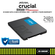 Crucial BX500 3D NAND SATA 2.5-inch SSD - 240GB/500GB (3Yrs Crucial Warranty)