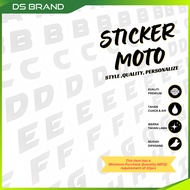 Motor Number Plate Sticker / Sticker Plate Motor