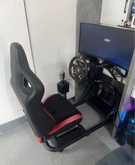 Fanatec DD pro  連10Nm火牛 fanatec波棍 v3腳踏賽車架成套連小米34Mon 21:9 車架已安裝車轆 成套只係差一支手剎就full op