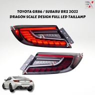TOYOTA GR86 / SUBARU BRZ 2022 LED TAIL LAMP - DRAGON SCALE DESIGN