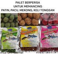 MUTIARA PALLET IKAN BERPERISA STRAWBERRY/PANDAN/PISANG UNTUK PATIN,PACU,MEKONG, KELI, TONGSAN