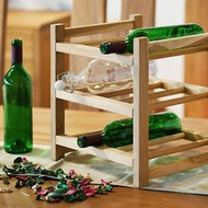柚木紅酒架 置物架 展示收納酒瓶與酒杯 實木傢飾品