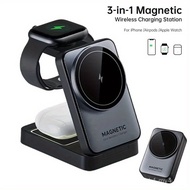 Magnetic Wireless Charger Stand Pad for 16 15 14 13 12 Pro Max Plus for Watch 1-8 Foldable Fast Char