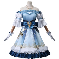 {JSHDGW} Game Genshin Impact Nilou Cosplay Costume High Quality New Skin Nilou Lolita Dress With Hea