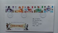 英國1985年聖誕節郵票首日封一個，封身有微黃