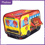 Miatoo รถเข็นเบอร์เกอร์โรงละครเด็กพับได้แบบพกพาประหยัดพื้นที่เด็กเต็นท์ป๊อปอัพสำหรับเล่นเกมในลานตั้งแคมป์