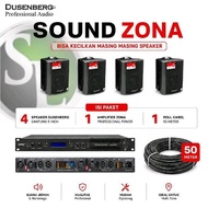 4 ZONE SOUND PREMIUM"ss DUSENBERG – Professional Zone Audio Package 4 5 INCH Hanging Speakers
