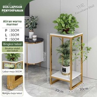 Furniture Rak Bunga Pot Minimalis Besi Tahan Karat dengan Alas Anti Selip - Desain Modern