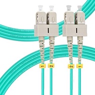 5M SC to SC OM4 Fiber Patch Cable | Length Options: 1m-50m, 40GB/100GB Duplex Duplex 50/125um Multim
