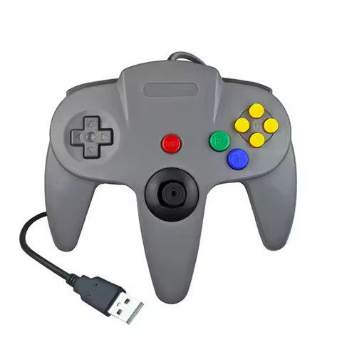 USB Wired N64 Gamepad Joystick for Original Nintend 64 Console USB Controller Gaming Joystick For Ni