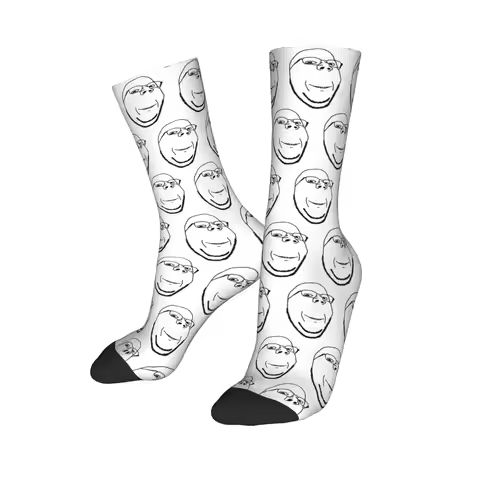 New Male Men Socks Hip Hop Smiling Wholesome Wojak Soyjak Sock High Quality Women's Socks Spring Sum