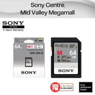 Sony 64GB SD Card UHS-II SDXC Memory Card (4K Video U3 V60 277MBps) - SF-M64
