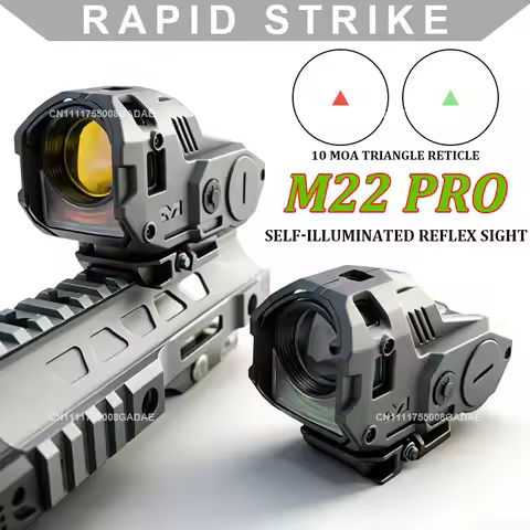 MEPROLIGHT M22 PRO Self-illuminated Red Dot Sight with Fiber/Tritium Double Light Module Rifle Optic