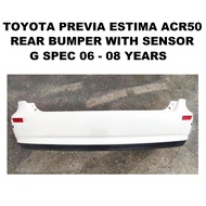 🇯🇵🇯🇵 Rear Bumper With Parking Sensor G Spec Toyota Previa Estima ACR50 06-08 Years Bumper Belakang Ori Japan Used