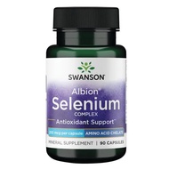 Swanson Albion Selenium Complex oral tablet 200mcg 90 pills to help boost anti-Cosin Store