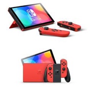 任天堂 Switch NS 主機 瑪莉歐 亮麗紅 OLED 款式 紅色 台灣公司貨 二手主機商品【台中大眾電玩】台中北屯